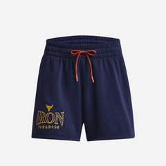 Women's Under Armour Project Rock Everyday Terry Shorts - Navy