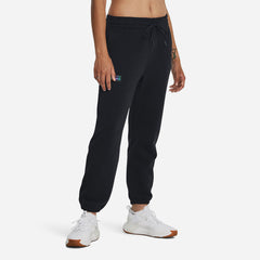 Women's Under Armour Project Rock Heavyweight Terry Pants - Black