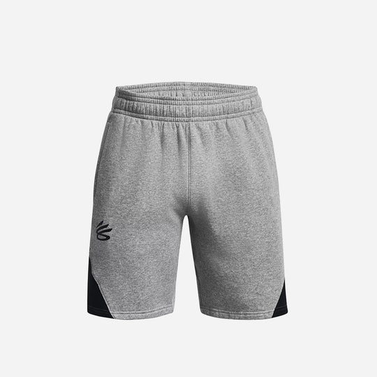 Men's Under Armour Curry Splash Fleece Shorts - Gray