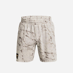 Quần Ngắn Nam Under Armour Project Rock Rival Short Printed - Trắng