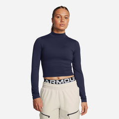 Women's Under Armour Meridian Mock Tee - Navy