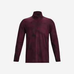 Áo Thun Dài Tay Nam Under Armour Meridian Print 1/4 Zip - Đỏ