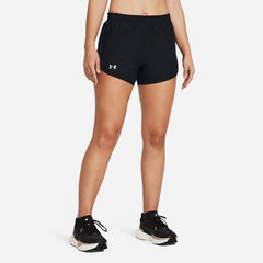 Quần Ngắn Nữ Under Armour Fly By 3Inch - Đen