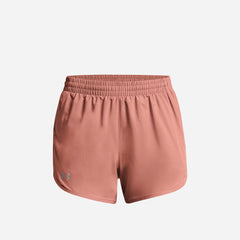 Women's Under Armour Fly By 3 Inch Shorts - Pink