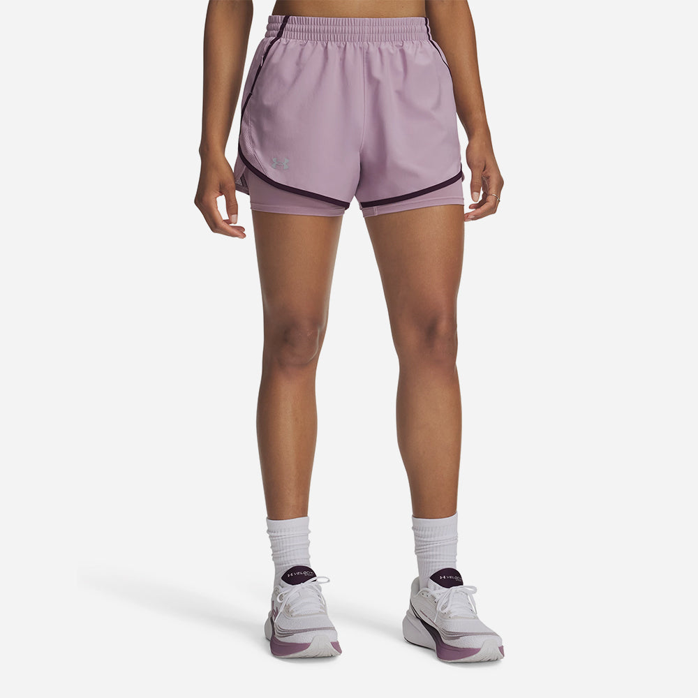 Quần Ngắn Thể Thao Nữ Under Armour Fly By 2-In-1 - Supersports Vietnam