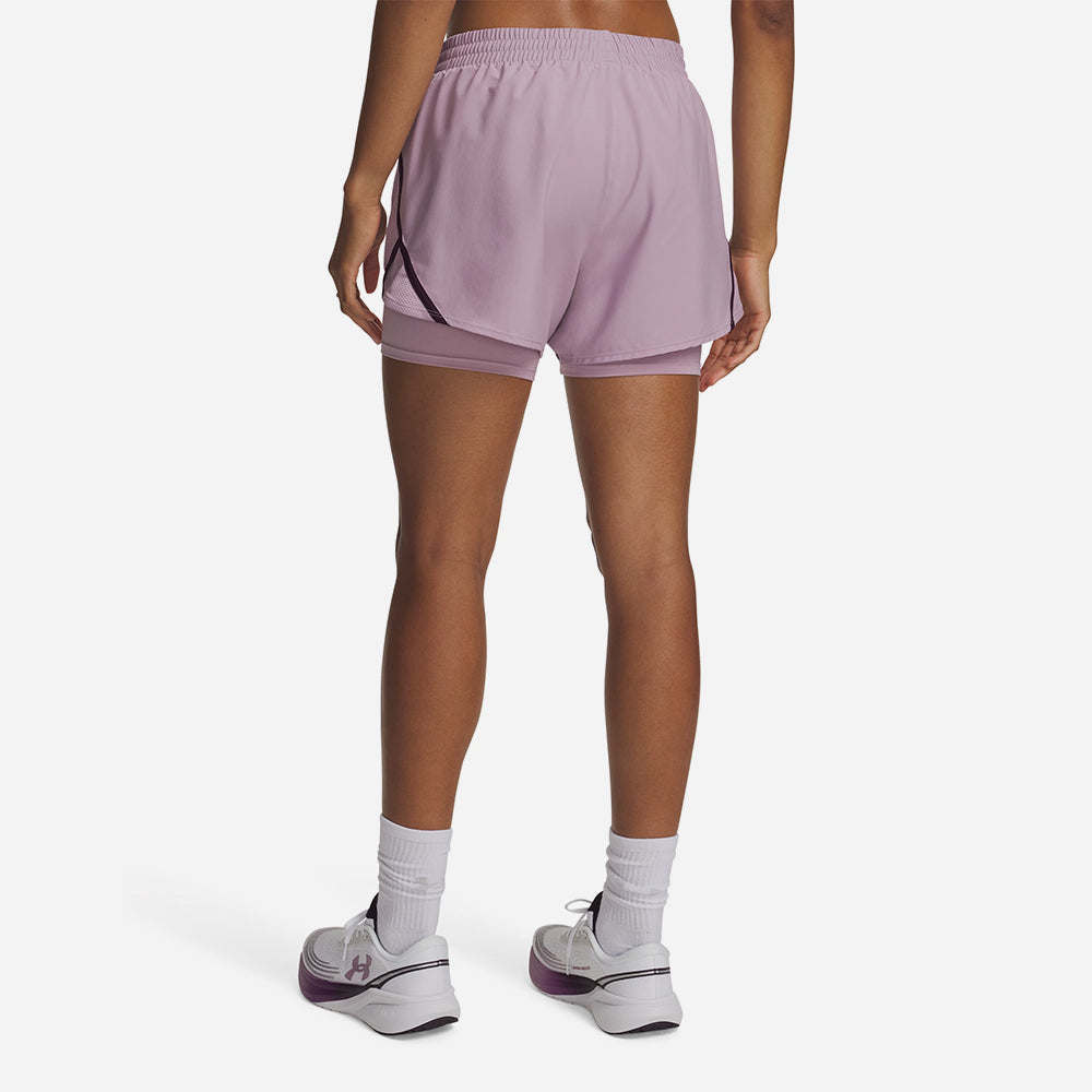 Quần Ngắn Thể Thao Nữ Under Armour Fly By 2-In-1 - Supersports Vietnam
