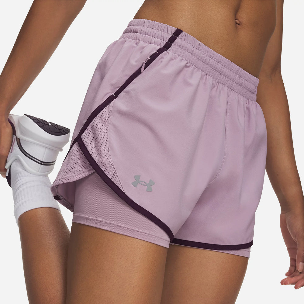 Quần Ngắn Thể Thao Nữ Under Armour Fly By 2-In-1 - Supersports Vietnam