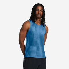 Men's Under Armour Laser Wash Singlet Tank - Blue