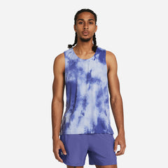 Men's Under Armour Laser Wash Singlet Tank - Blue