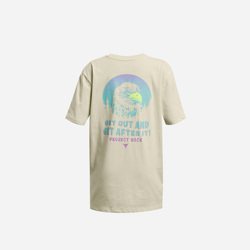 Áo Thun Bé Gái Under Armour Project Rock Balance Campus - Supersports Vietnam