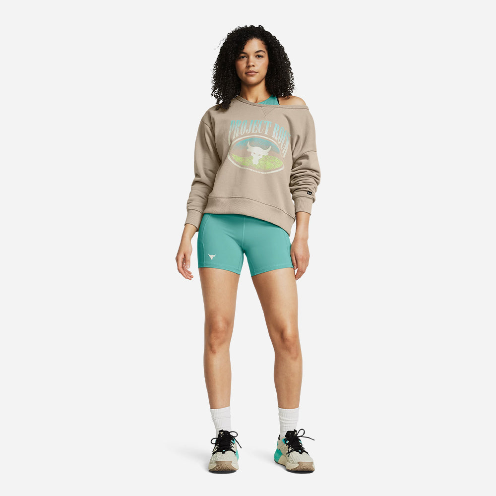 Áo Nỉ Nữ Under Armour Project Rock Heavyweight Terry - Supersports Vietnam