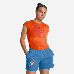 Women's Under Armour Project Rock Underground Cap Sleeve T-Shirt - Orange