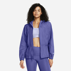 Women's Under Armour Rush Woven Full-Zip Oversized Jacket - Purple