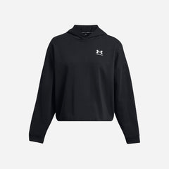 Women's Under Armour Rival Terry Oversized Hoodies - Black