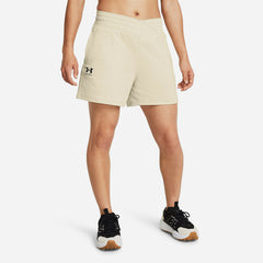 Women's Under Armour Rival Terry Shorts - Beige