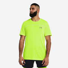 Men's Under Armour Rush Seamless Wordmark T-Shirt - Green