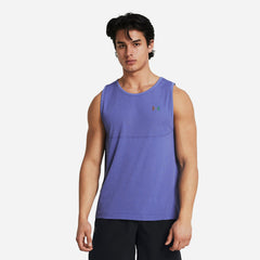 Men's Under Armour Rush Seamless Legacy Tank - Purple