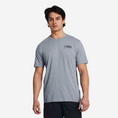 Áo Thun Nam Under Armour Bball Logo Court Short Sleeve - Xám