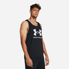 Men's Under Armour Sportstyle Logo Tank - Black