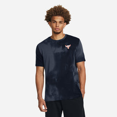 Áo Thun Nam Under Armour Project Rock Sun Washed Graphic - Xanh Navy