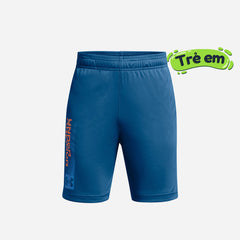 Boys' Under Armour Tech Wordmark Shorts - Blue