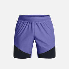 Men's Under Armour Peak Woven Hybrid Shorts - Purple