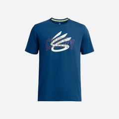 Men's Under Armour Curry Champ Mindset T-Shirt - Blue