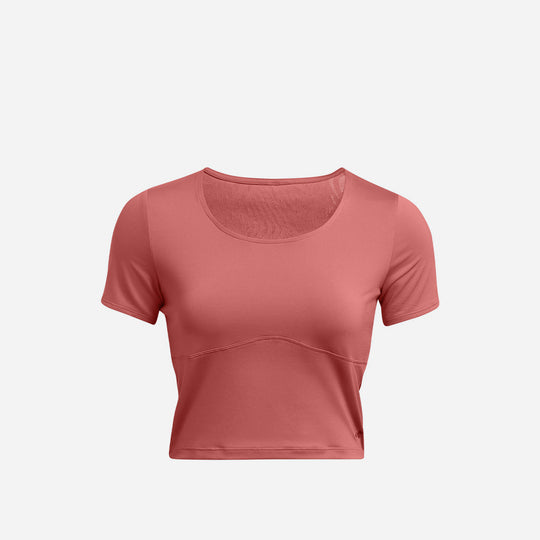 Women's Under Armour Rush Vent Crop Top - Red