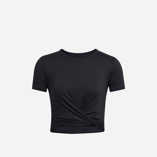 Women's Under Armour Motion Crossover Crop Top - Black