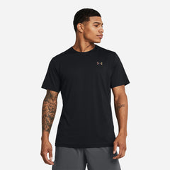 Men's Under Armour Rush Vent Ss T-Shirt - Black