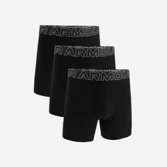 Men's Under Armour Performance Cotton 6Inch Underwear - Black