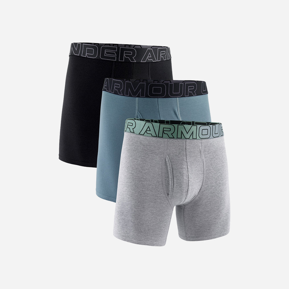 Quần Lót Nam Under Armour Performance Cotton 6 Inch 3-Pack Boxerjock® - Supersports Vietnam