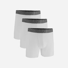 Men's Under Armour Performance Cotton 6Inch Underwear - White