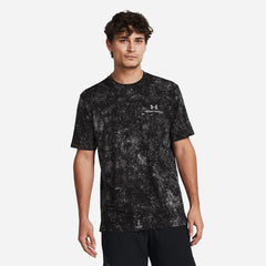 Men's Under Armour Rush Energy Print T-Shirt - Black