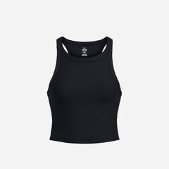 Women's Under Armour Meridian Rib Crop Tank - Black