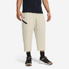 Men's Under Armour Unstoppable Flc Baggy Crop Pants - Beige