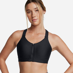 Women's Under Armour Infinity Zip 2 High-Support Bra - Black