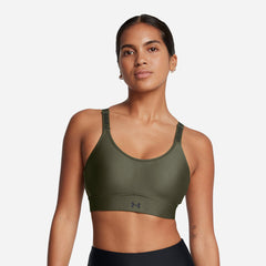 Áo Bra Thể Thao Nữ Under Armour Infinity  2 - Xanh Quân Đội