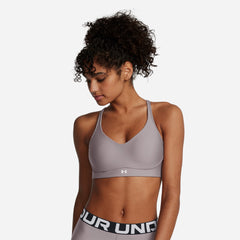 Women's Under Armour Infinity Low 2 Light-Support Bra - Gray