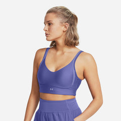 Women's Under Armour Infinity Low Strappy Light-Support Bra - Purple