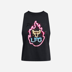 Women's Under Armour Project Rock Neon Flame Tank - Black