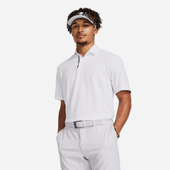 Men's Under Armour Tour Tips Polo Shirt - White