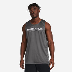 Men's Under Armour Baseline Reversible Tank - Gray