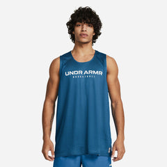 Men's Under Armour Baseline Reversible Tank - Blue