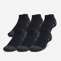 Under Armour Performance Tech 6 Pack Low Cut Socks - Black