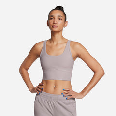 Women's Under Armour Rib Crop Tank - Gray