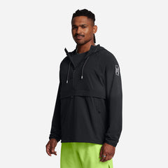 Men's Under Armour Run Anywhere Anorak Jacket - Black