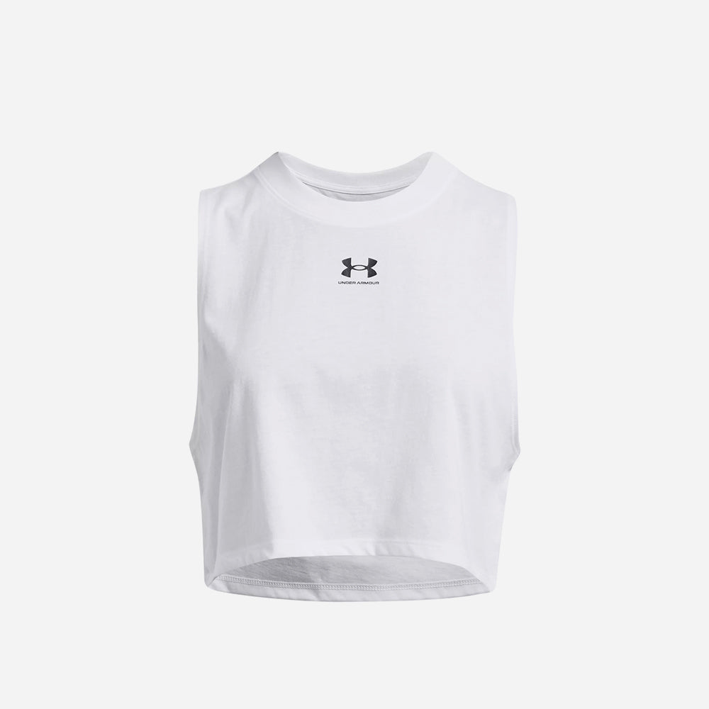 Áo Ba Lỗ Nữ Under Armour Cropped Logo - Supersports Vietnam