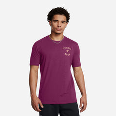 Men's Under Armour Project Rock T-Shirt - Purple