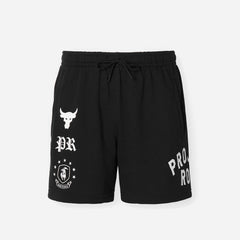 Men's Under Armour Terry Fleece Shorts - Black